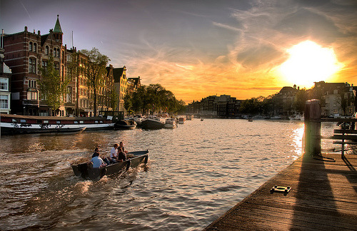 Sunset over Amsterdam (Frontpage) (by Werner Kunz)