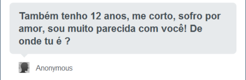  Ainda acham que a mutilação não virou modinha? Você não acha que se uma pessoa realmente sofresse de auto-mutilação falaria como se fosse uma coisa tão normal? Gente por favor parem de banalizar a mutilação, isso é um ato muito sério.  