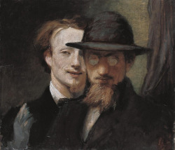 theories-of:  Hans von Marées, Double Portrait