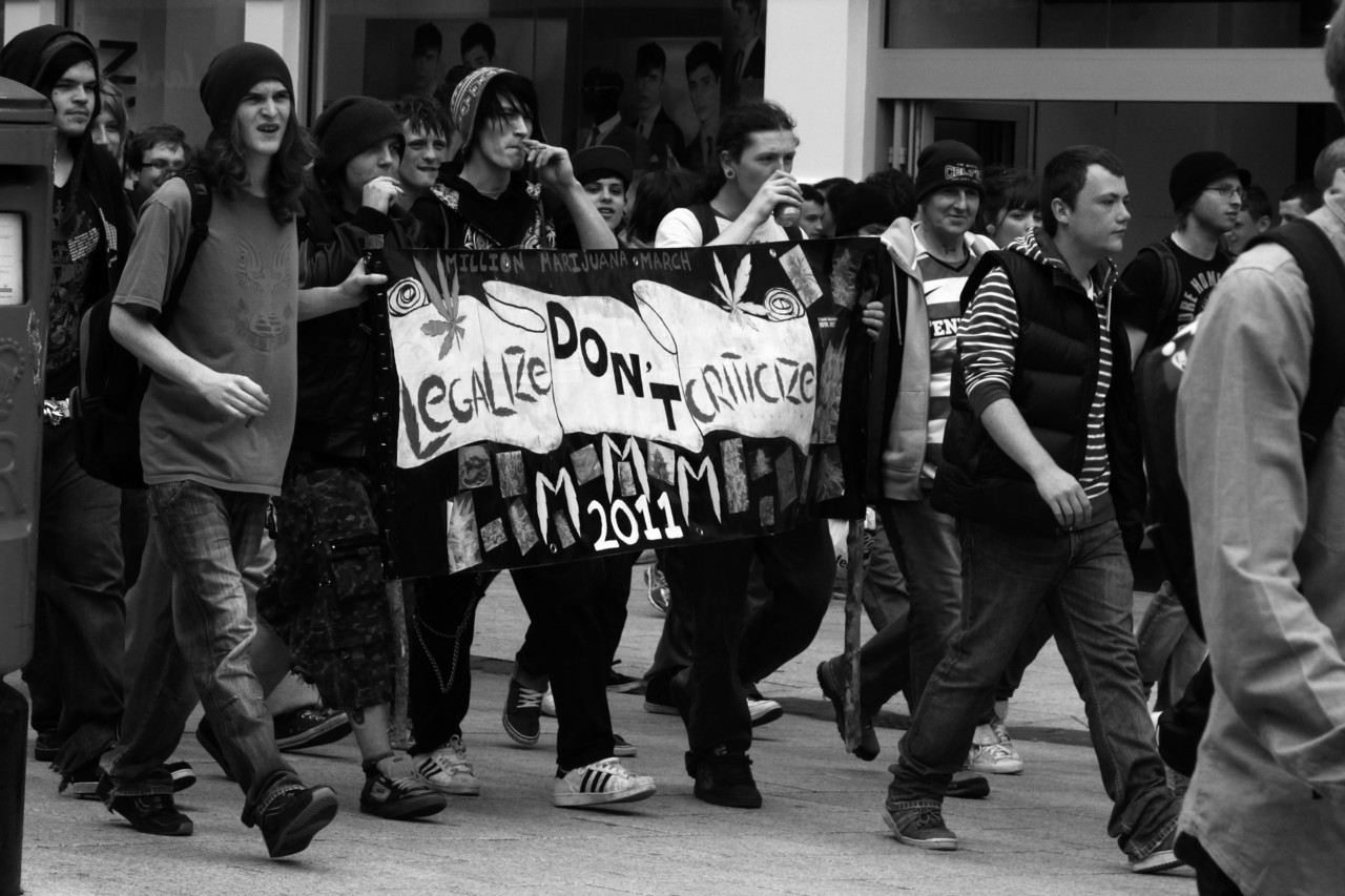 Legalize Marijuana March in Cardiff