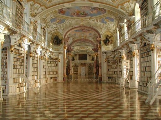 Library at the Benedictine Monastery (1074), Austria