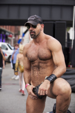 Leather man in public&hellip;.