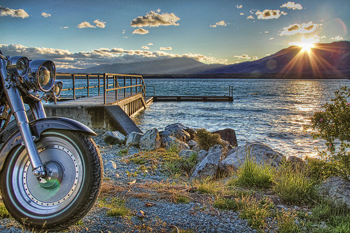Port Bryson Jetty, Lake Ohau, New Zealand© .Tony Burton