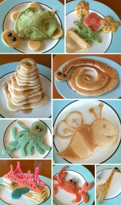 hellocute:  These have got to be the CUTEST pancakes ever. (via pinterest)   I want pancakes now :D