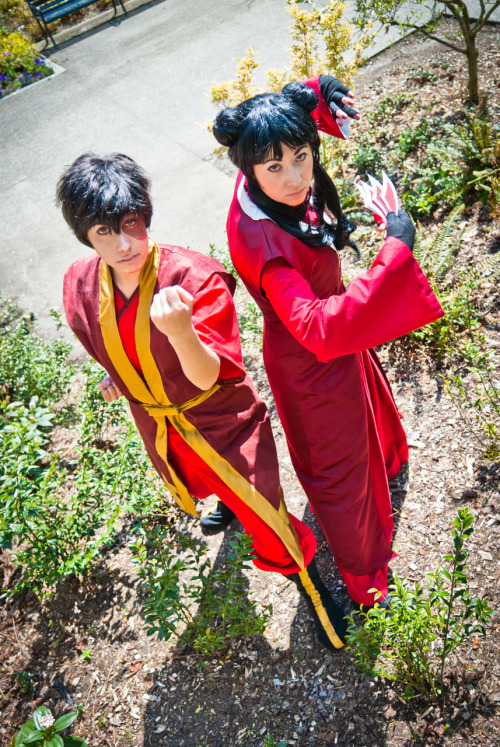 Mai and Zuko.  Photo by Kyle Mistry.  Zuko cosplayed by ZaatarOnPita (tumblr)/Zaatar18 (da