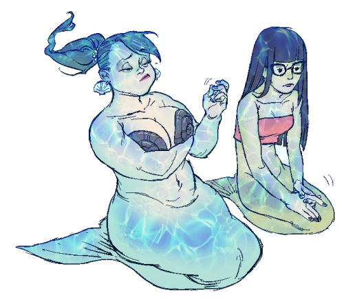 typette:  WHY IS EVERYONE ON MY DASH DRAWING MERMAIDS LATELY can i be popular too and join ur club <:( 