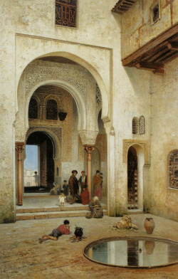 enzieshahmiri:  A Courtyard in Alhambra,