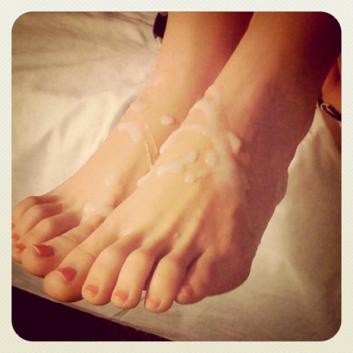 eroticlust:  Cream topped toes - taken by me. (Taken with instagram)