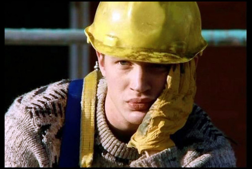 tomhardyvariations: … when you look for tom on a motorcycle you also find tom in a hardhat. :