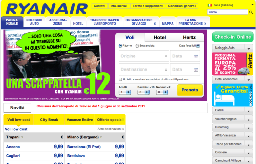 Non è un fake. Guardate ora su www.ryanair.com/it