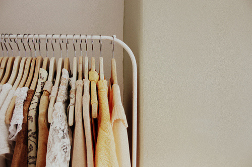 clothes rail (by Bookshop Folk)