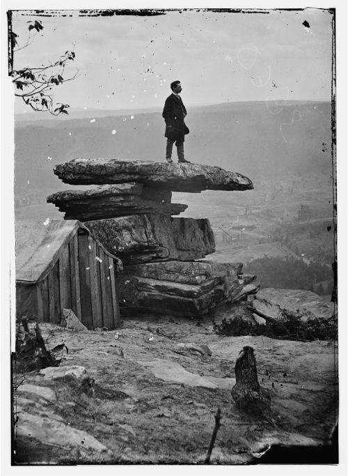 thenewmanhattanite:View of Umbrella Rock, Lookout MountainChattanooga, Tennessee (vicinity), 1864