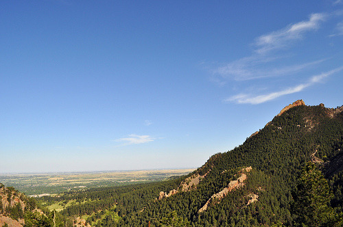 view from the backside of the flatirons (by fluoroscope)