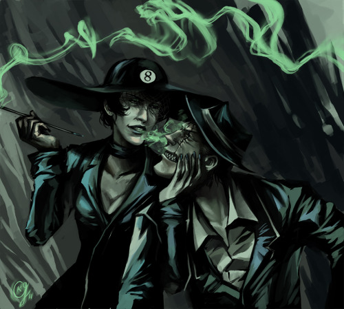 creepyeverything:  Snowman and Spades Slick for shalala :> 
