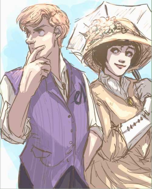 I ♥ this early 1900s version of Ralph and Sue Dibny by perpetual-insomniac.