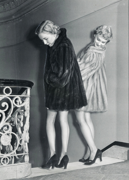 vintagemarlene:fur coats and seams