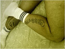 White socks and leg tattoos&hellip;.