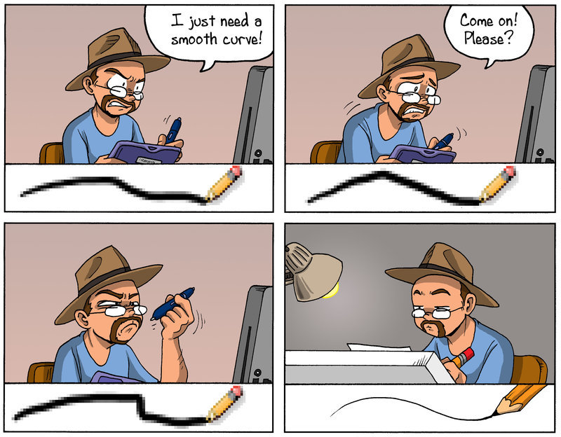 cloesy:  supatomic:  “My wacom tablet is pretty old (pre-Bamboo series) and it’s