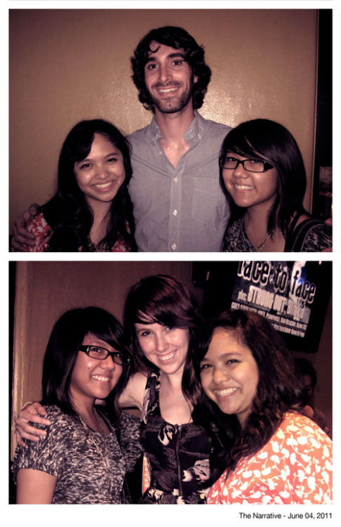Me and SamanthaTeapot with Jesse and Suzie from The Narrative! They&rsquo;re officially the cute