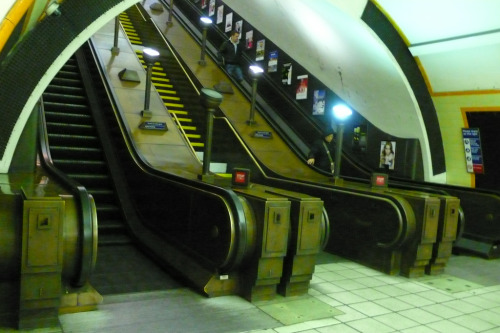 Escalators, Southgate Underground Station