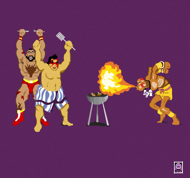 handsoffmydinosaur:  Street Barbecue 