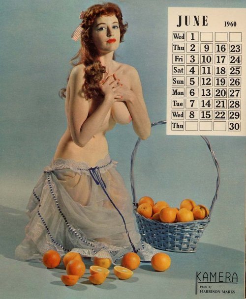 Jennifer Garland: 1960s UK Glamour Model Appearing In A 1960 Kamera Calendar.