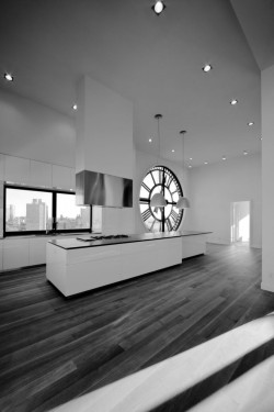 tweedletweet:  Clock Tower Kitchen by Minimal