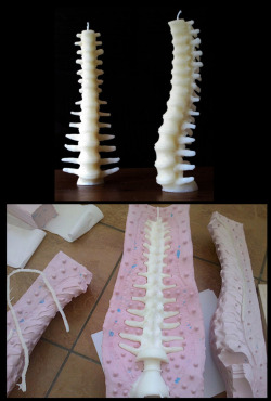fuckyeahawesomecrafts:  Spine candles.  