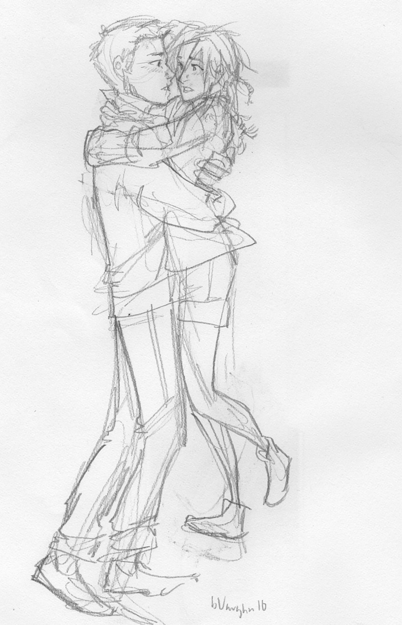 The Afterlife Oooold Sketch Of Piper And Jason From The Lost