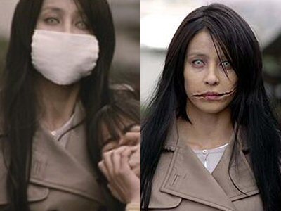  The slit-mouth woman is an urban legend about a woman with a slit-mouth (meaning