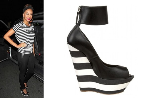 Keri Hilson gets graphic in Guiseppe Zanotti