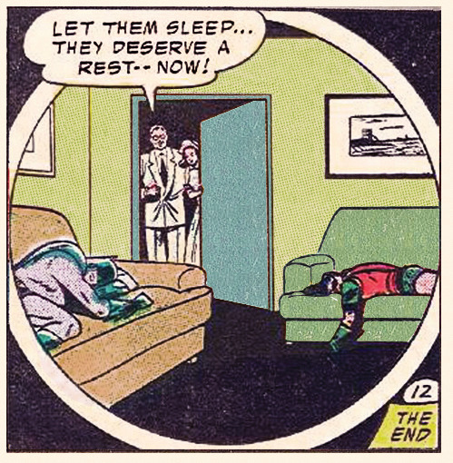 drawing-bored:remember that one time when batman and robin got all tuckered out and just decided to 