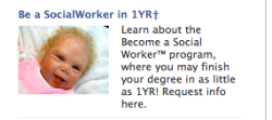 come on facebook, you&rsquo;re really not making me wanna be a social worker if all the children you show are terrifying, and have weaves