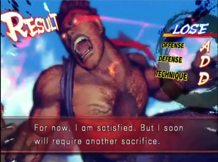 Bison2Winquote — - Akuma/ Gouki, Street Fighter Alpha 2 (Capcom)