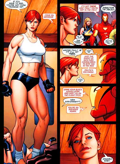Black Widow And Iron Man Cartoon Porn - Weary SHIELD Recruit: How is this training us?... - Fuck Yeah, Black Widow