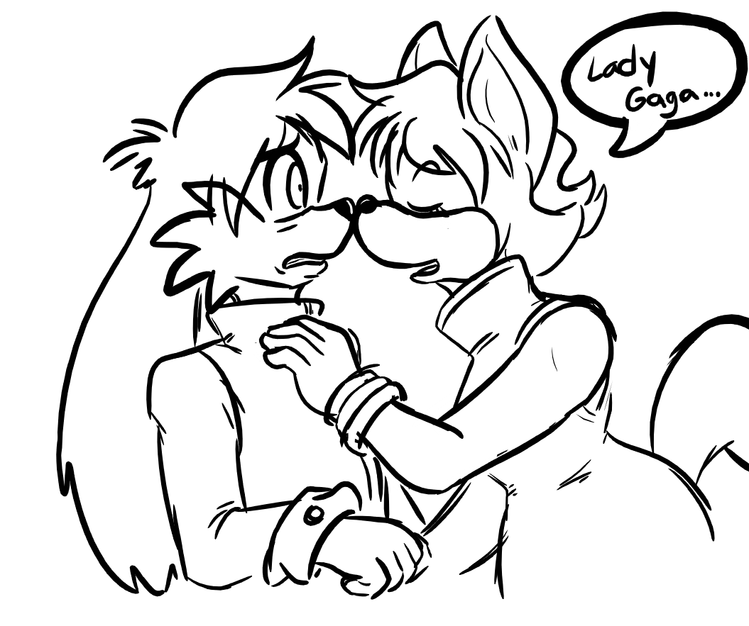 well i was trying to draw them kissin but this happened