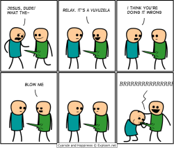 memesymamas:  Tranquilo, es una vuvuzela…  