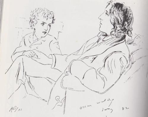 v-wild:Sketch of Oscar Wilde by Edward James adult photos