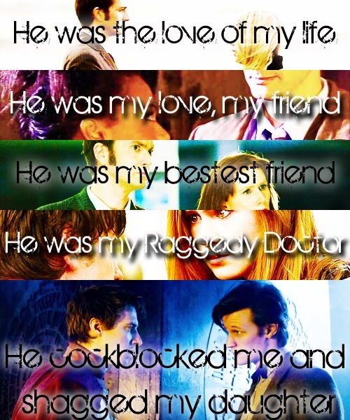thedoctorismypatronus:The Doctor has a unique relationship with each of his companions.