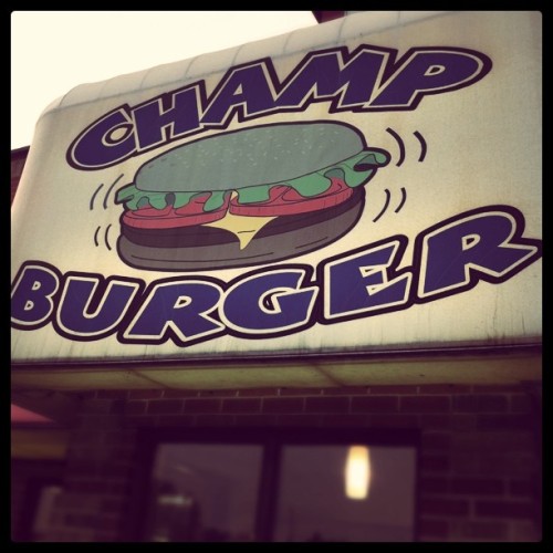 Champ Burger, after a job well done. (Taken with instagram)