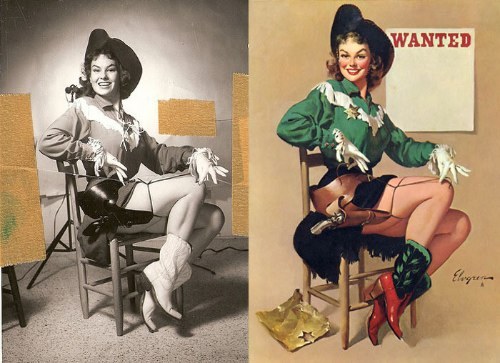 XXX Pin-ups before and after photo