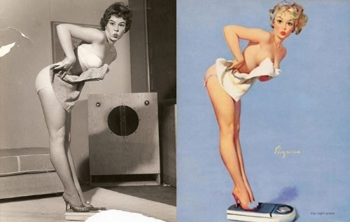 Pin-ups before and after adult photos