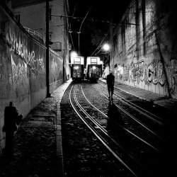 black-and-white:  Lisbon | by MisterKey