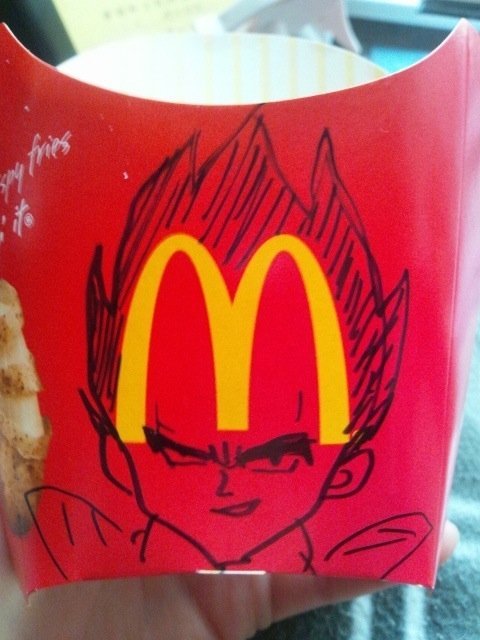 weeaboobies:  HAHAHAHA MAJIN MCD’S VEGETA I’M LOVIN IT BIG MAC SWEET TEA OVER