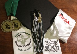 Class of 2011! The finish line is nearing us, and it will eventually become another beginning.  (ps that button on top of my cap broke off, haha i hope it doesnt pop off tomorrow)