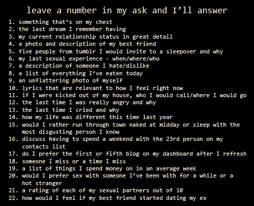 foolishbandit:These are actually really good questions. Anyone want to ask any??