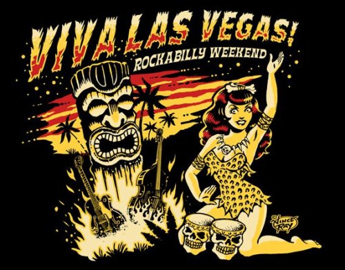 Vince Ray and the Boneshakers — Vince Ray art for Viva Las Vegas
