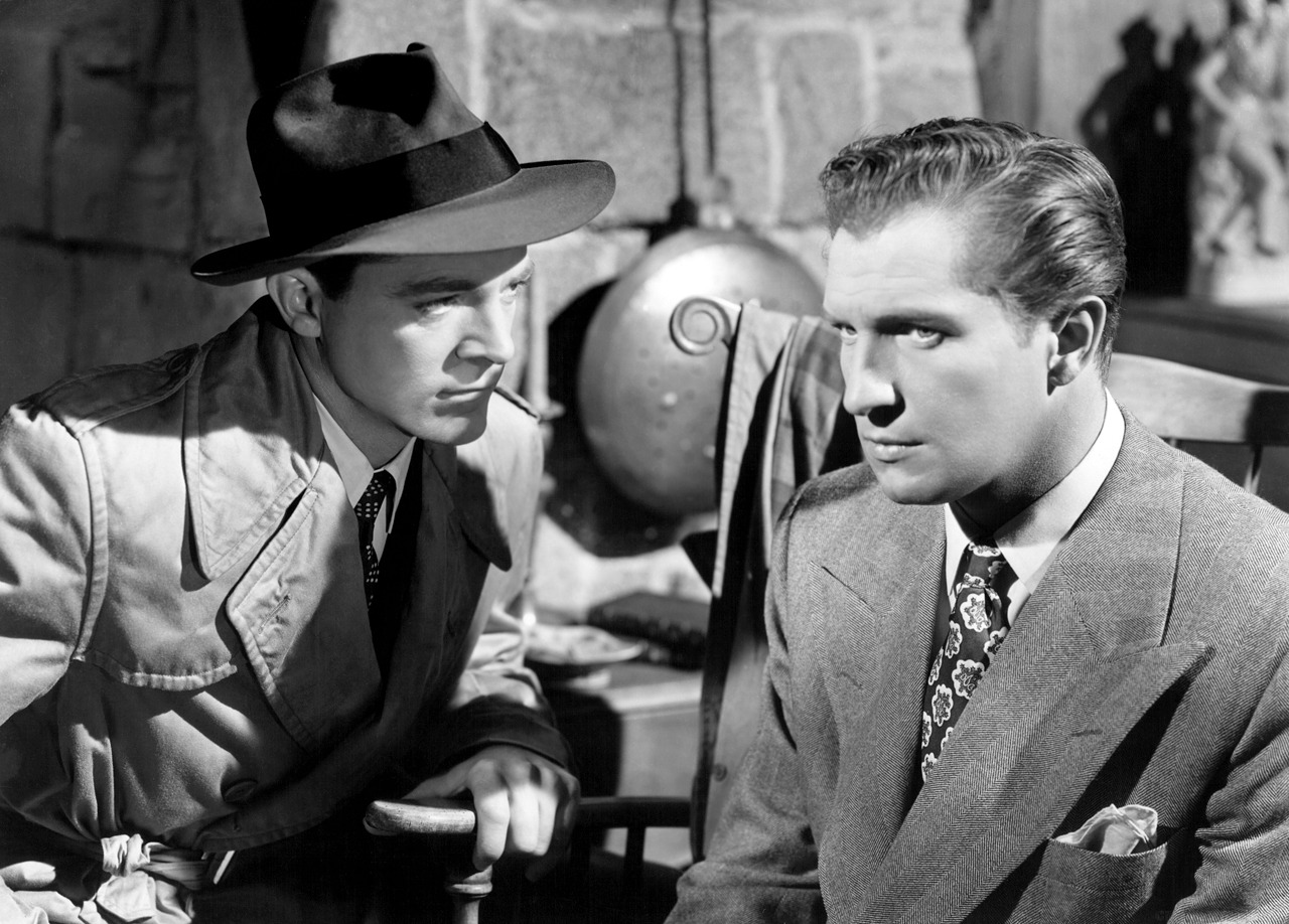 Dana Andrews and Vincent Price in Laura [1944]