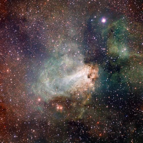 The first released image from Chile’s VLT Survey Telescope displayed the breathtaking star-forming region Messier 17, also known as the Omega Nebula or the Swan Nebula. This expansive region, located in the constellation of Sagittarius is filled of...