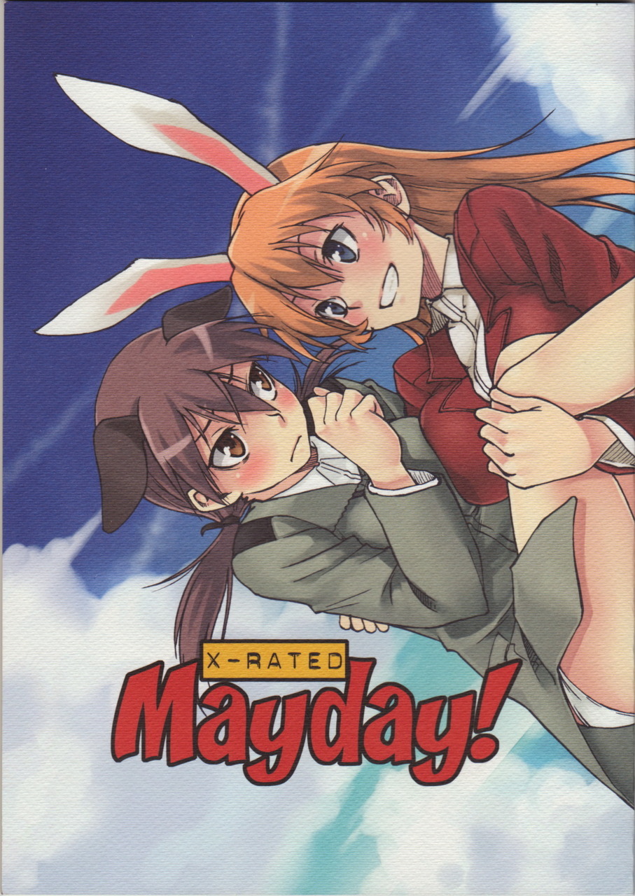 Mayday! by real Strike Witches yuri doujin that contains large breasts, censored,